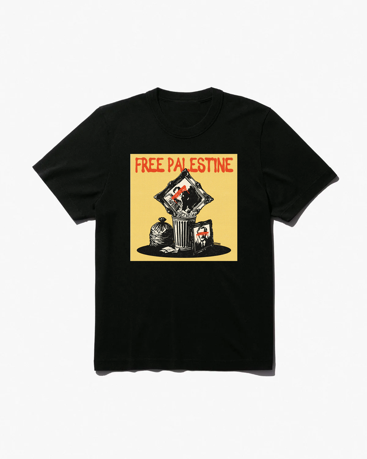 'Free Palestine - Balfour Painting' Black T-Shirt